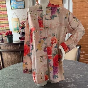 Chico's Floral Tunic - Red and Purple Chico’s size 1